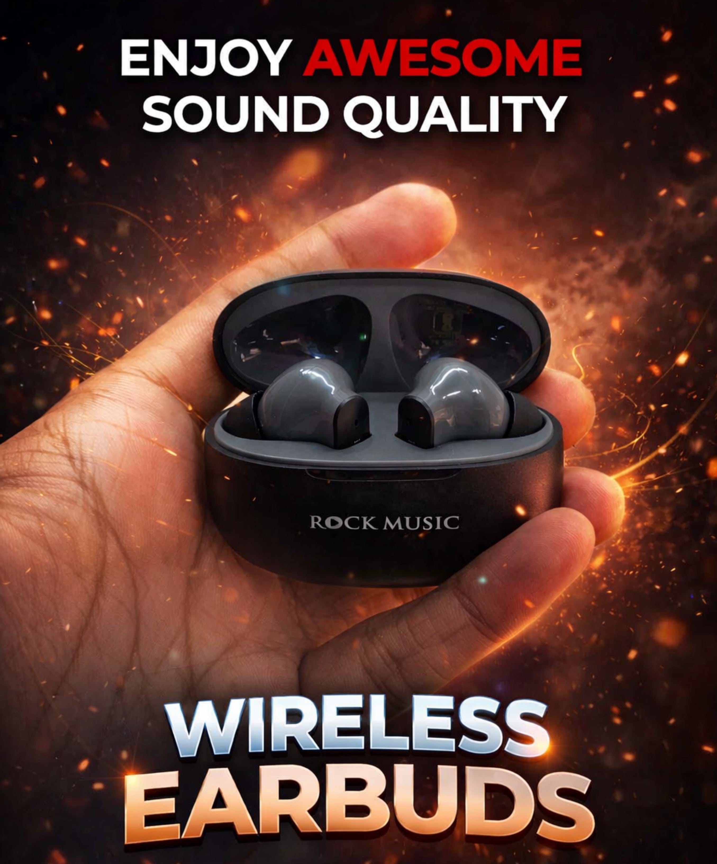 Rock Music Rockstar True Wireless Earbuds